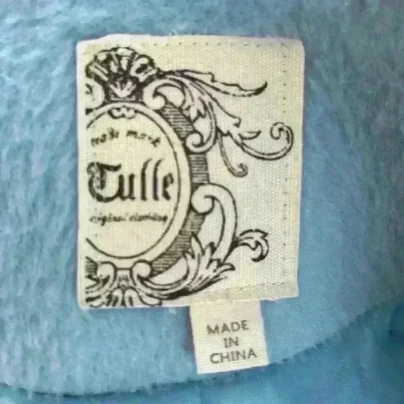 Tulle jr. Size L coat light blue - Picture 5 of 7